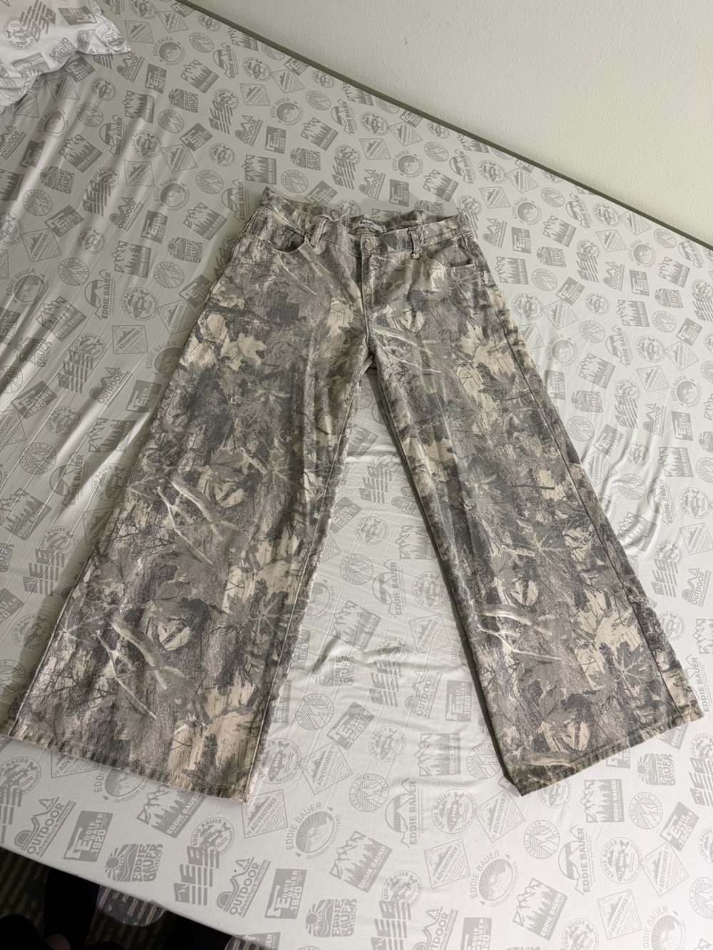 Refrain Los Angeles Y2k Camo Wide Leg Jeans Women’s Sz 13/31